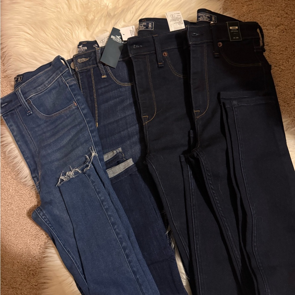 Lot of 4 Jeggings (Abercrombie & Hollister)